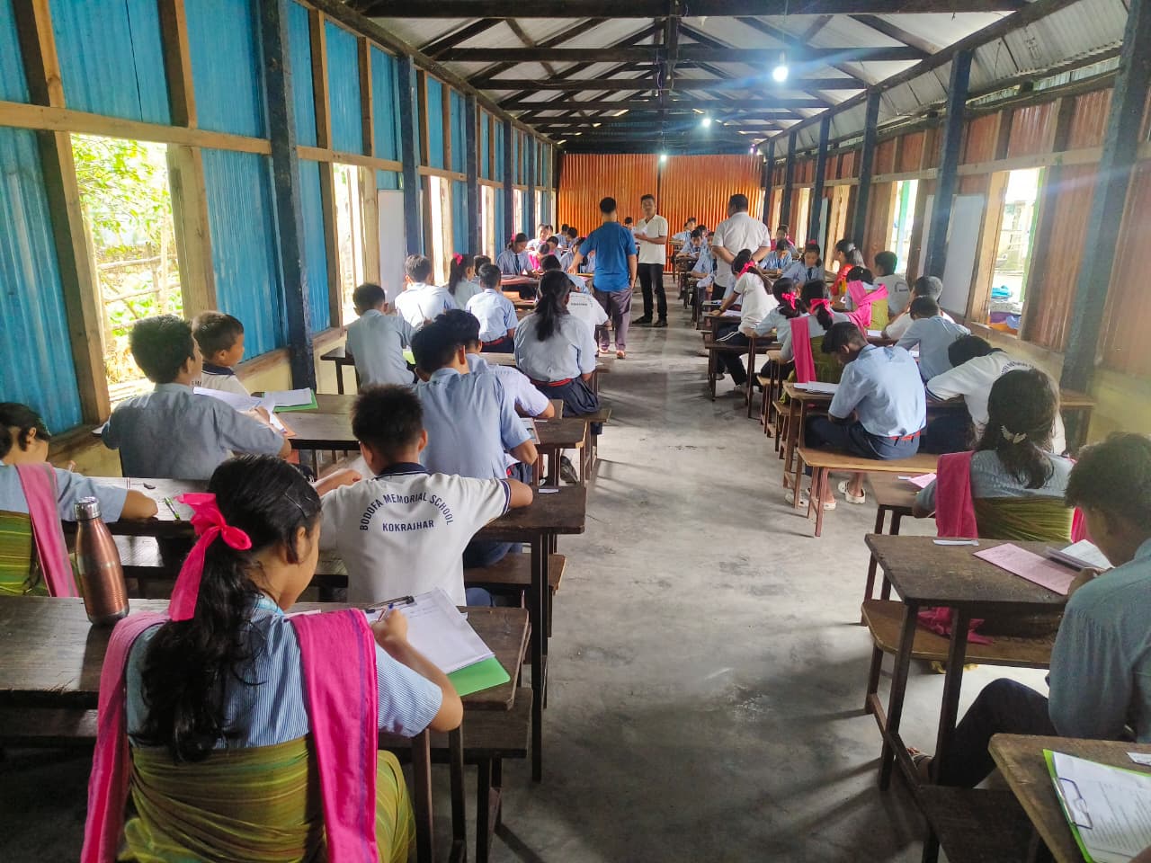 Students learning in the classroom