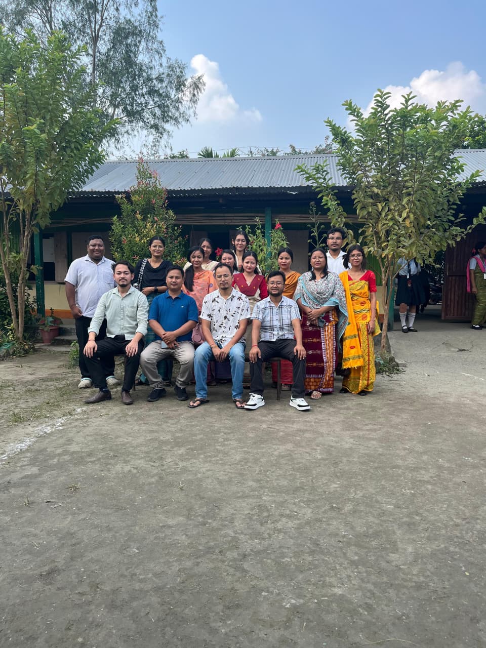 The teaching staff of Bodofa Memorial School on campus
