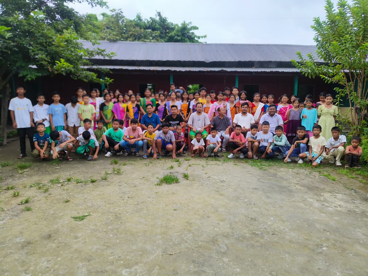 The school family gathered on World Environment Day